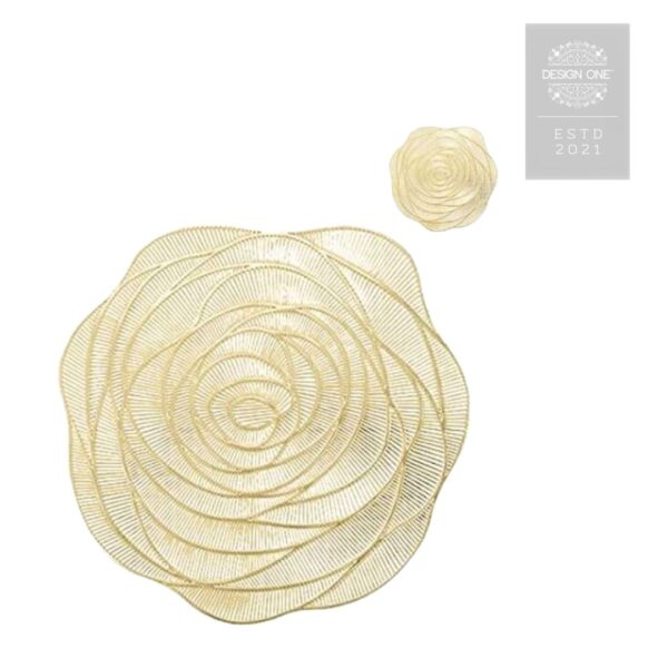 Gold Rose Placemat