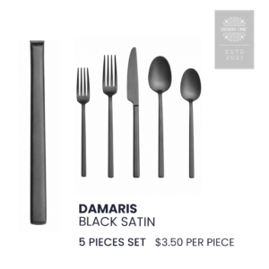 Damaris Black Satin 20