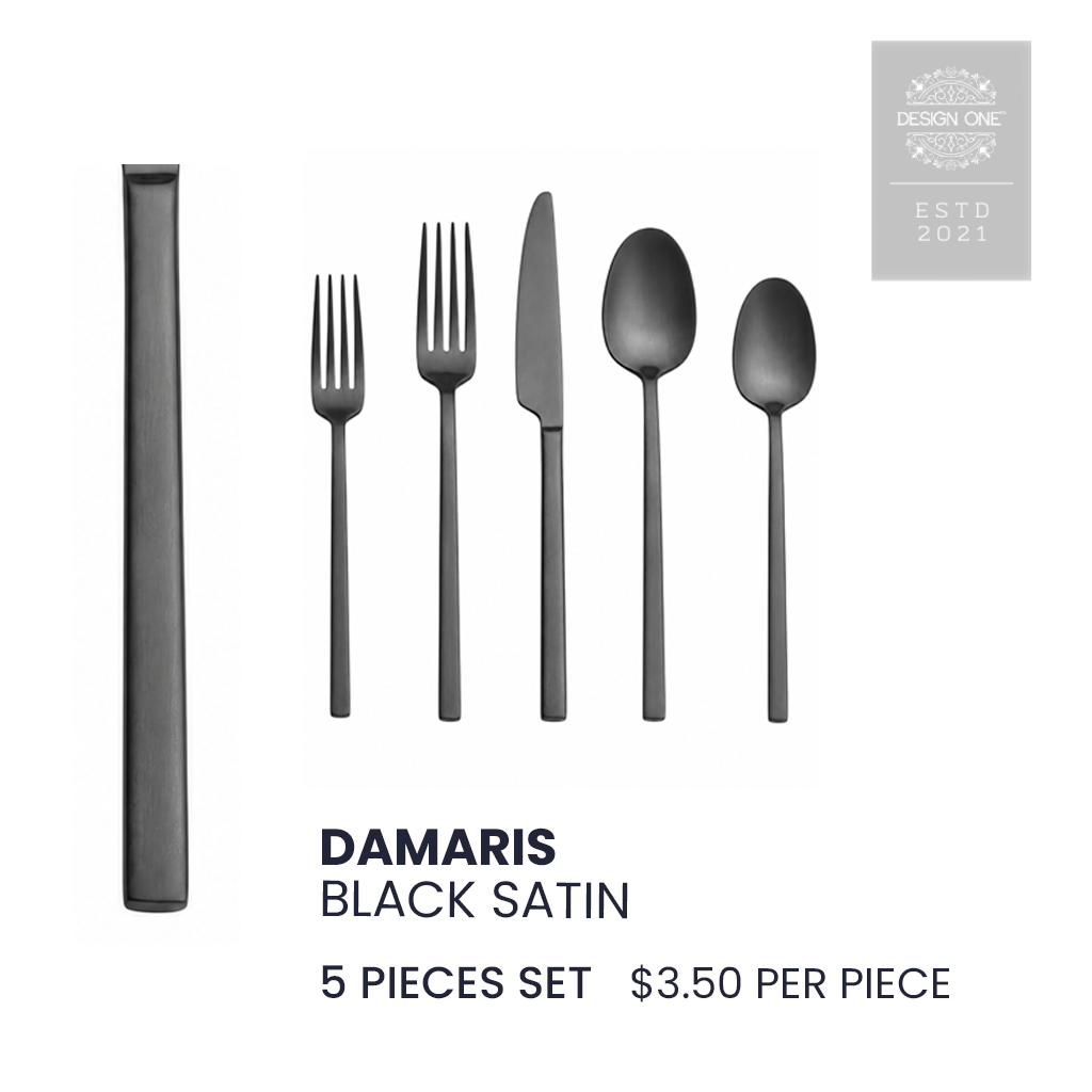 Damaris Black Satin 20
