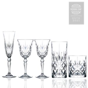 Silver Melodia Glassware Collection