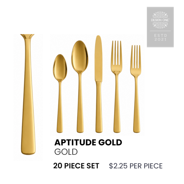 Aptitude Gold Flatware