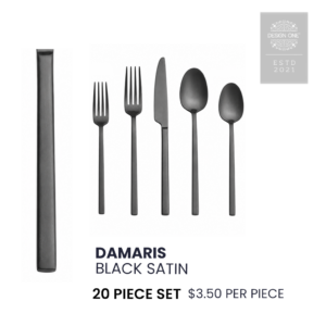 Damas Black Satin