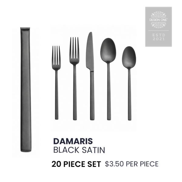 Damas Black Satin