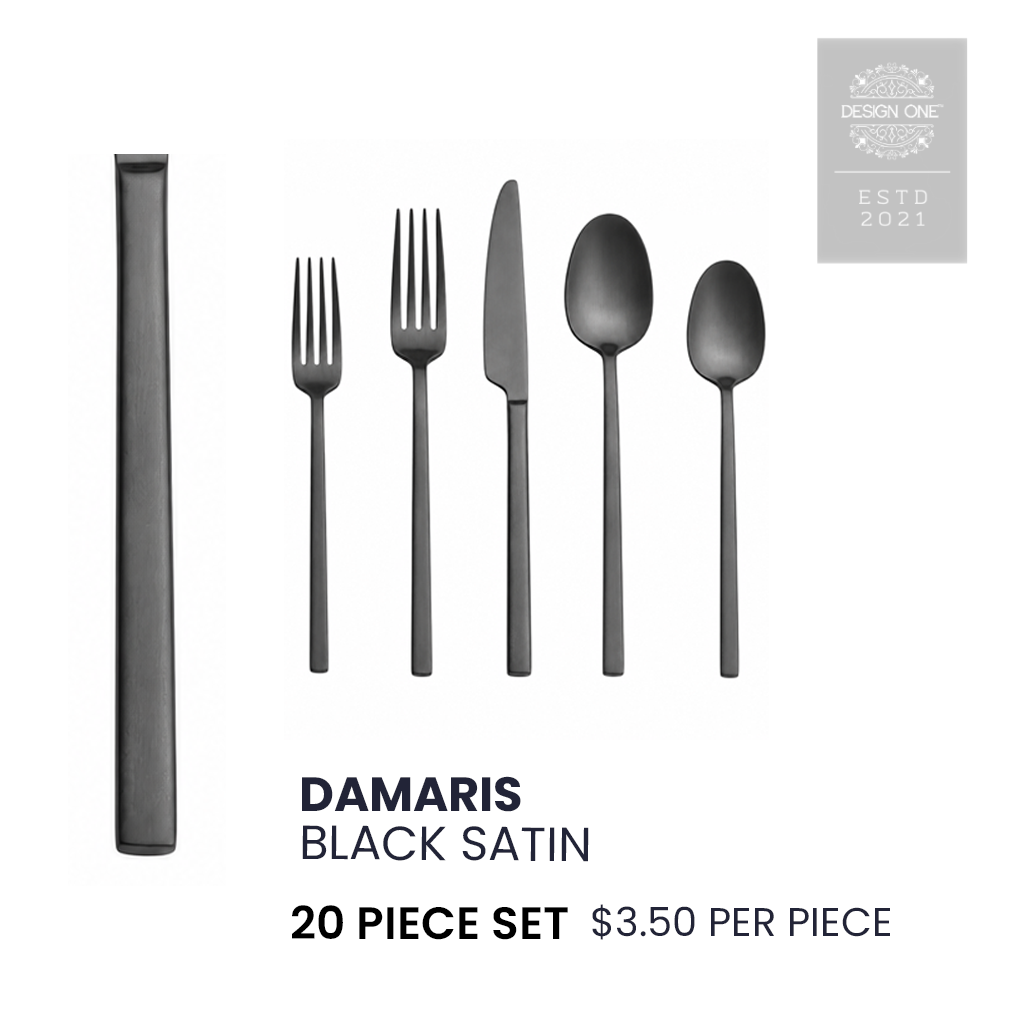 Damas Black Satin