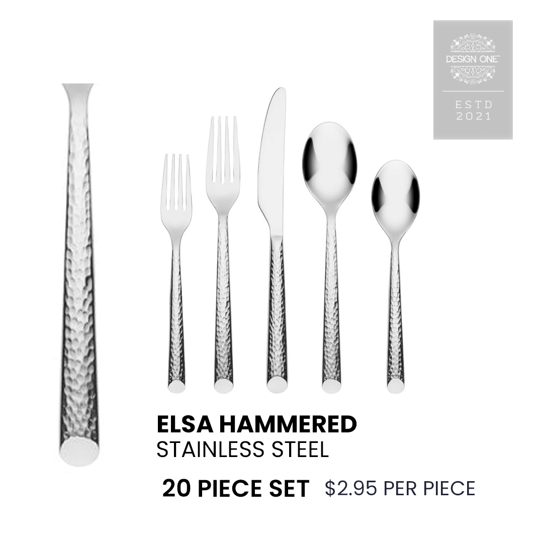 Elsa Hammered Flatware