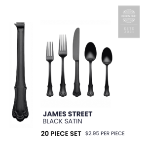 JAMES STREET BLACK SATIN