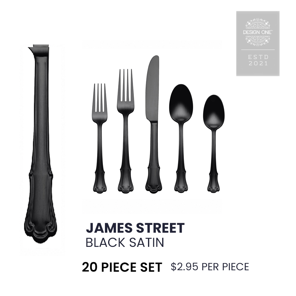 JAMES STREET BLACK SATIN